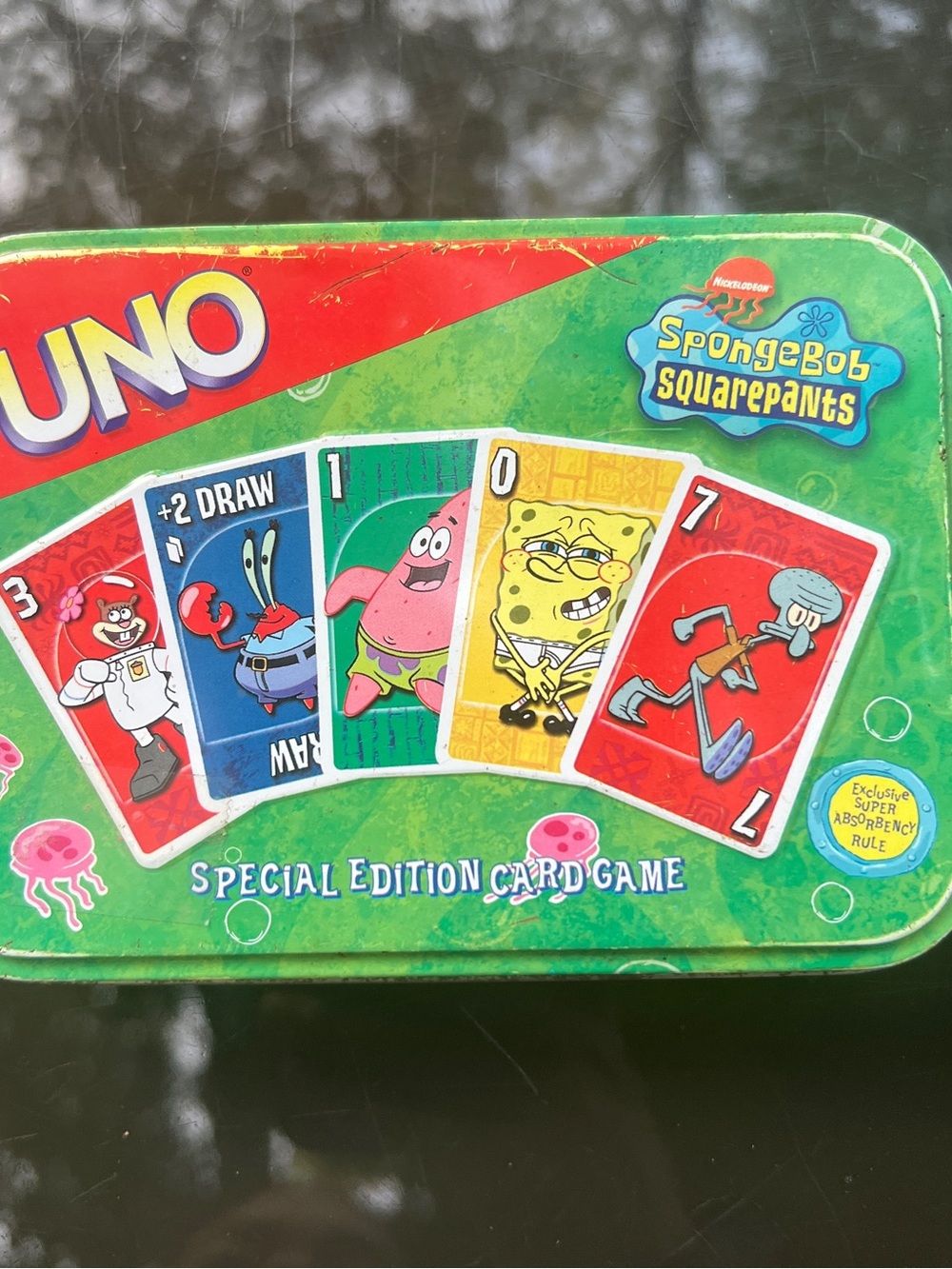 Mattel UNO SpongeBob SquarePants Special Edition Card Game Tin (2002) Big Guy